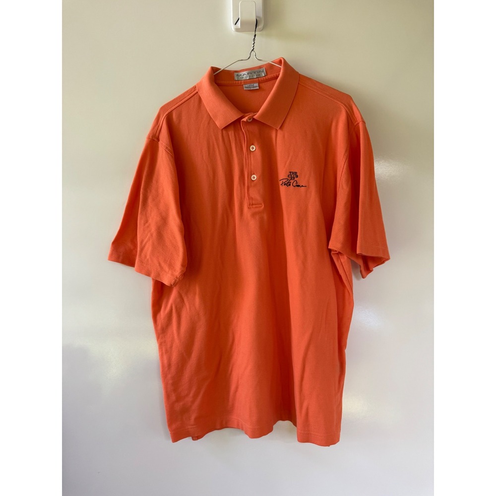Martin Golf Coral Pima Cotton Polo Shirt The Club at Porto Cima Mens Large